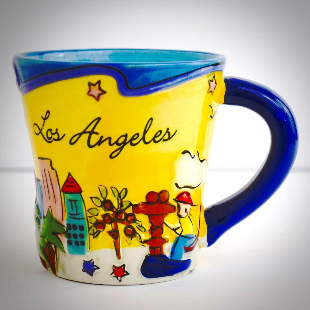 Los Angeles 3D Coffee Mug SNCO Ceramic Skyline